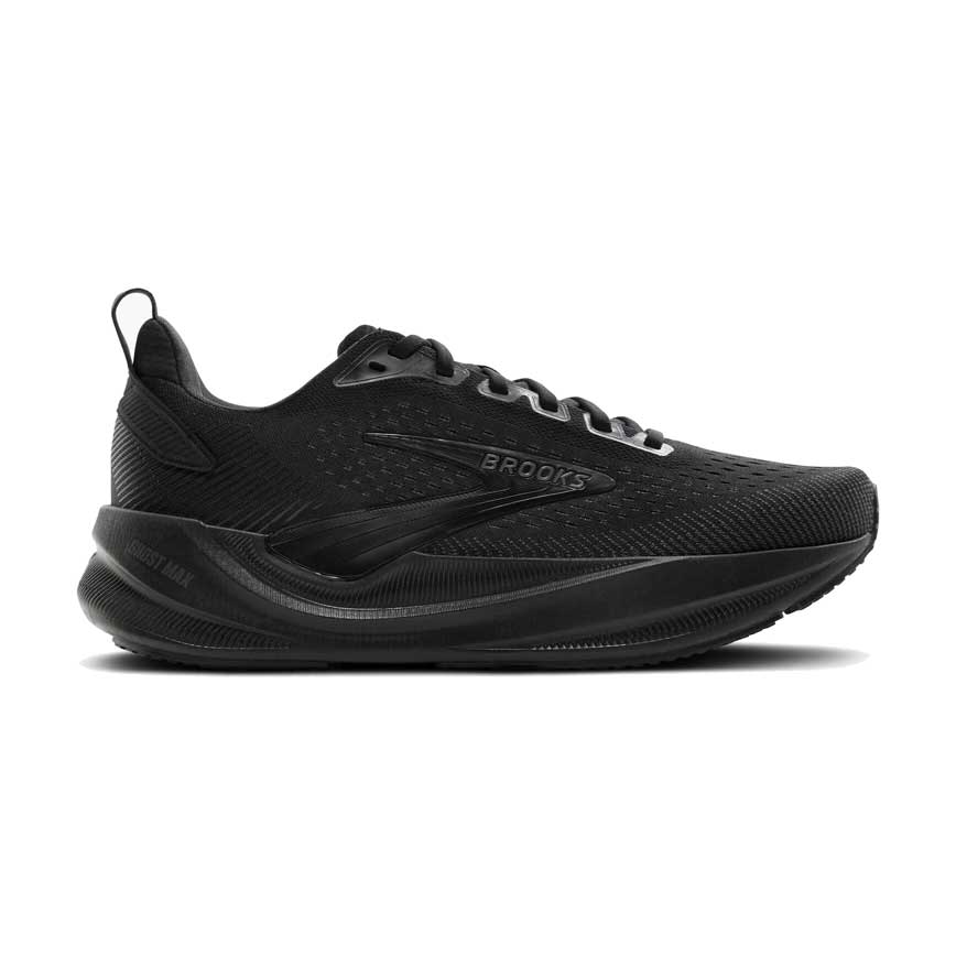 Men's Brooks Ghost Max 4 - Black/Black/Ebony - Regular