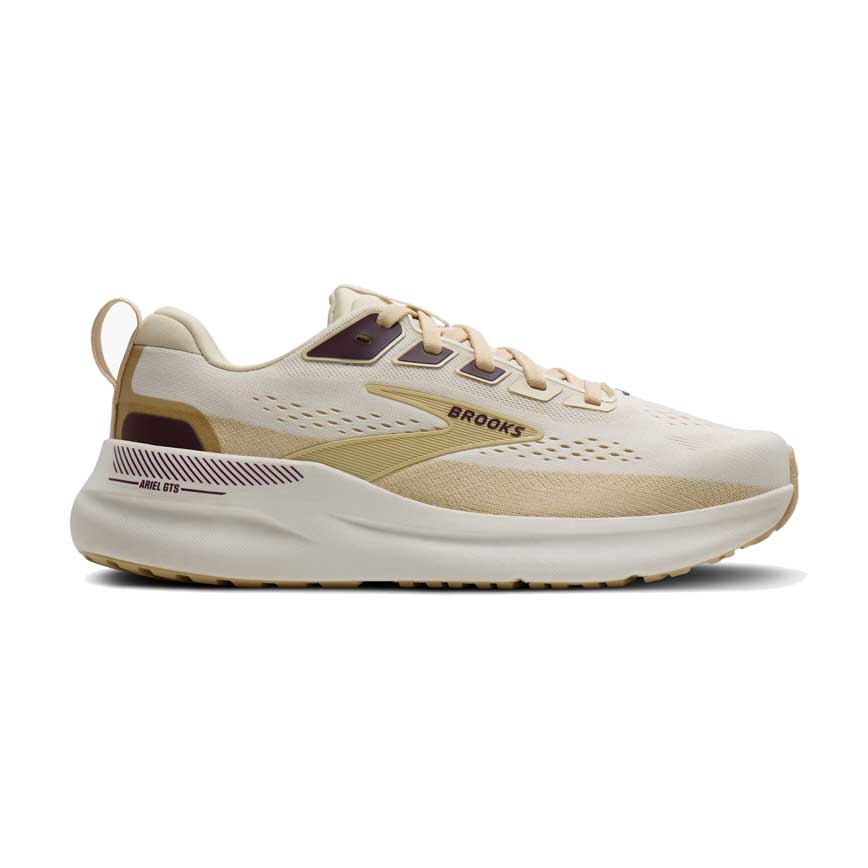 Women's Brooks Ariel GTS 26 - Coconut/Sand/Potent Purple - Wide
