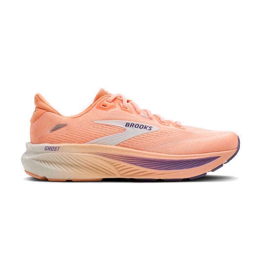 Women's Brooks Ghost 18 - Peach/Grape/Coconut - Regular
