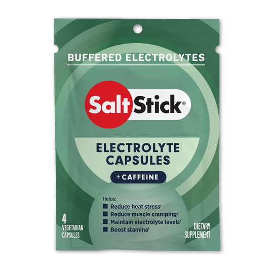 SaltStick electrolyte capsules with caffeine - 4 capsule packet