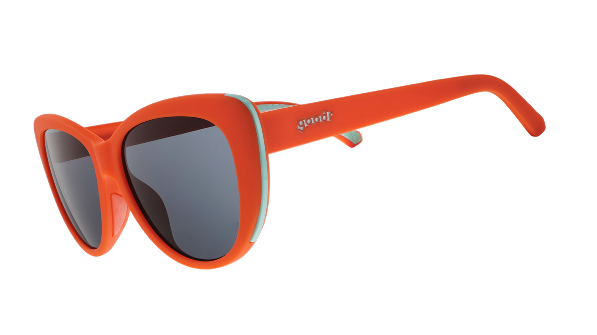 Goodr Glam G Sunglasses - Ties Cherry Stem With Tongue