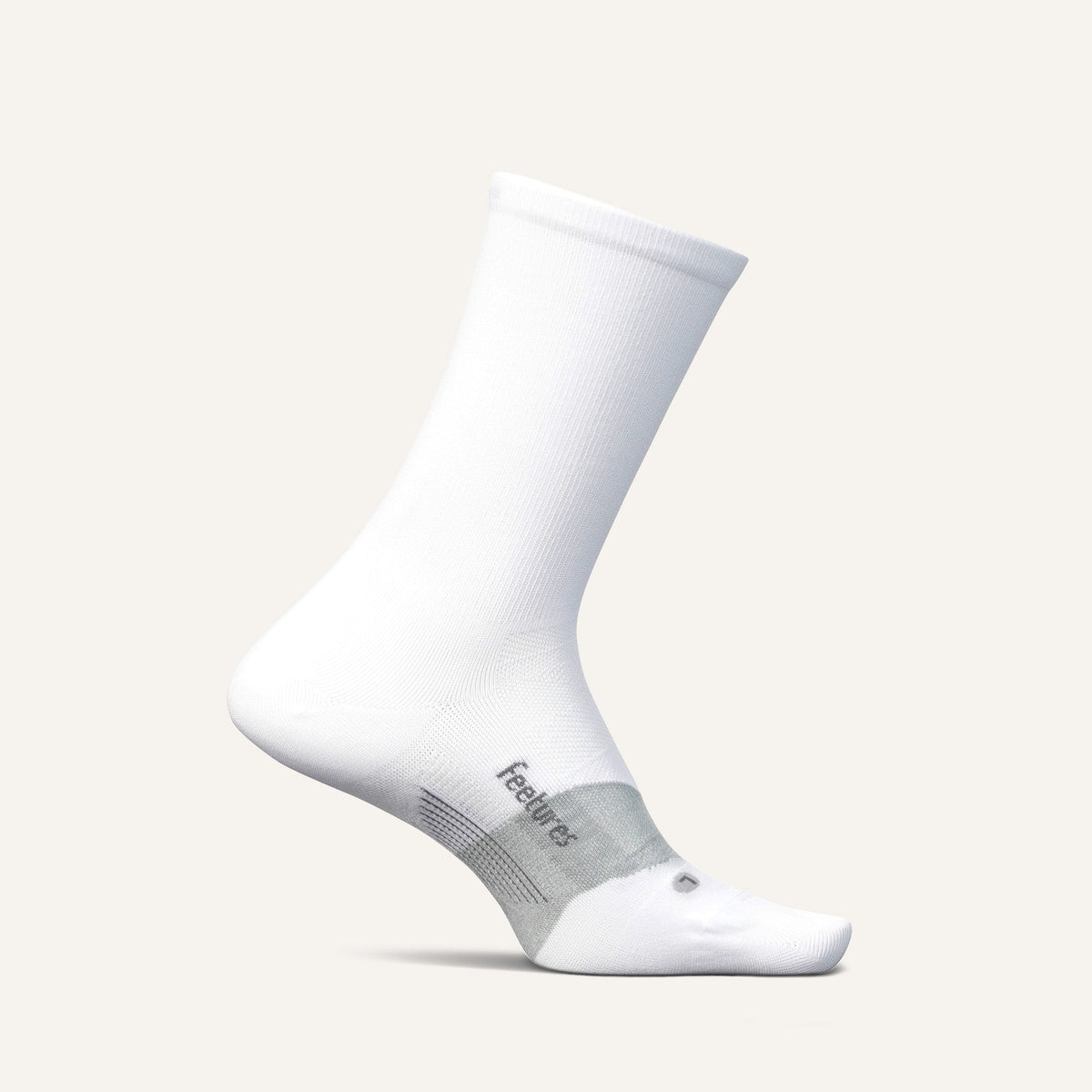 Feetures Elite Ultra Light Mini Crew Socks - White