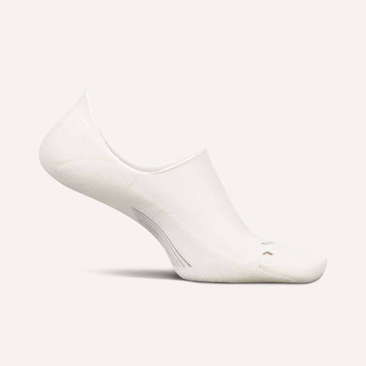 Feetures Elite Invisible Light Cushion Socks - Bone
