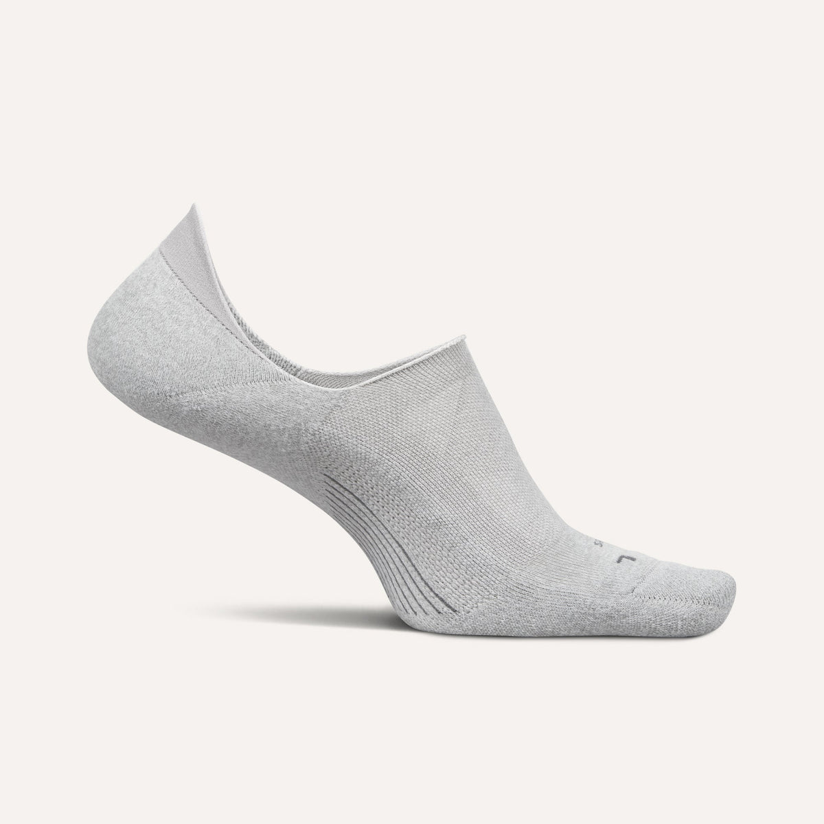 Feetures Elite Invisible Light Cushion Socks - Light Gray