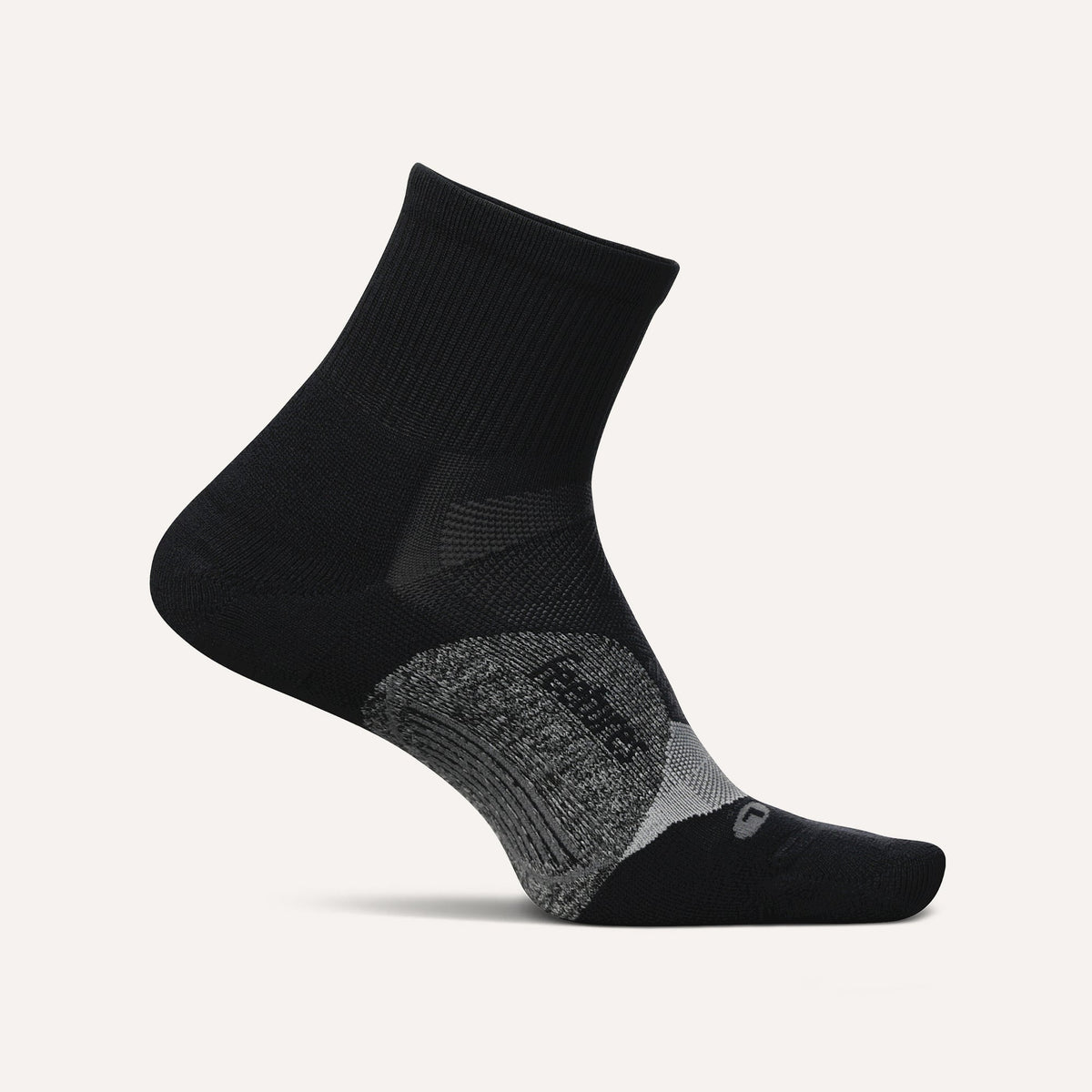 Feetures Elite Light Cushion Quarter Socks - Black