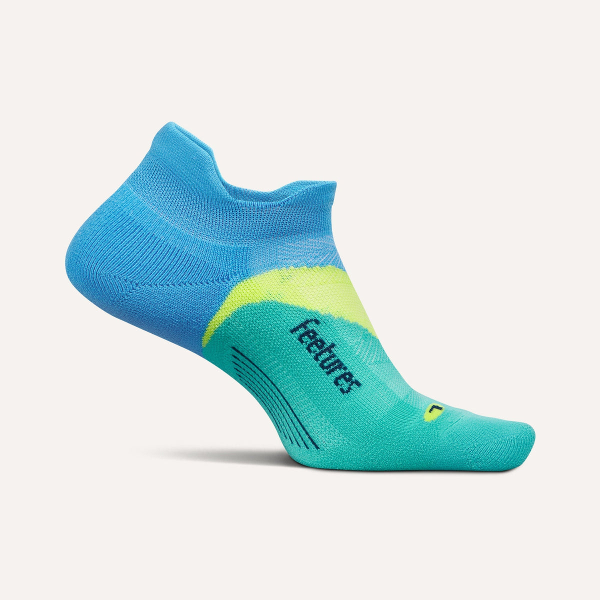 Feetures Elite Light Cushion Tab Socks - Arctic Blue