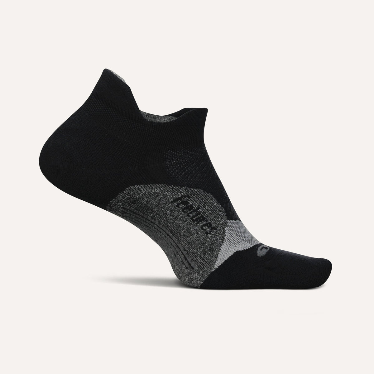 Feetures Elite Light Cushion Tab Socks - Black
