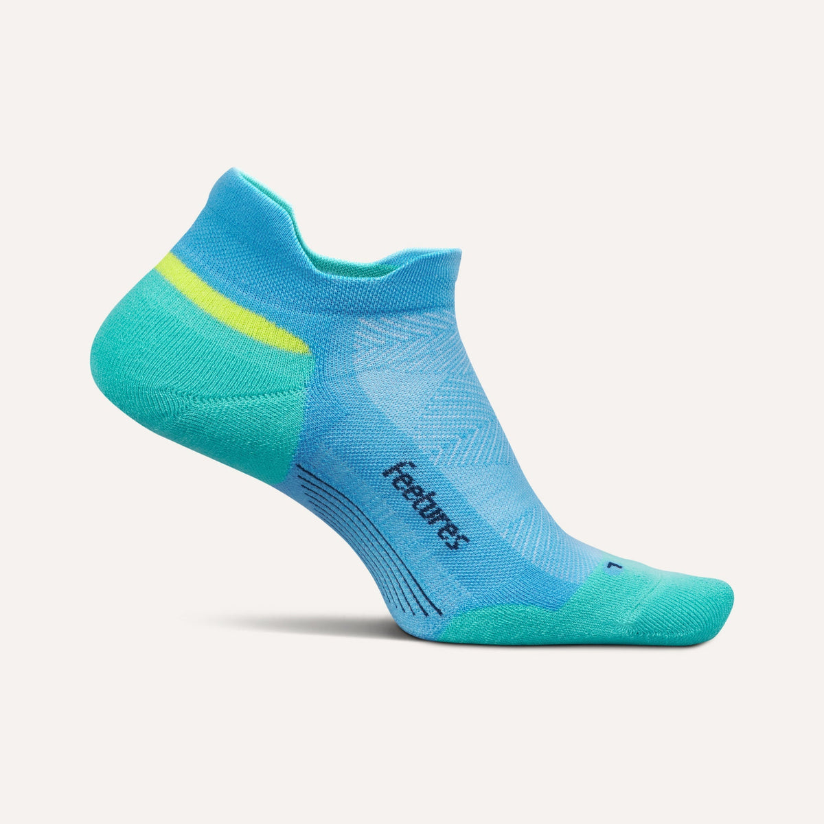 Feetures Elite Max Cushion Tab Socks - Arctic Blue