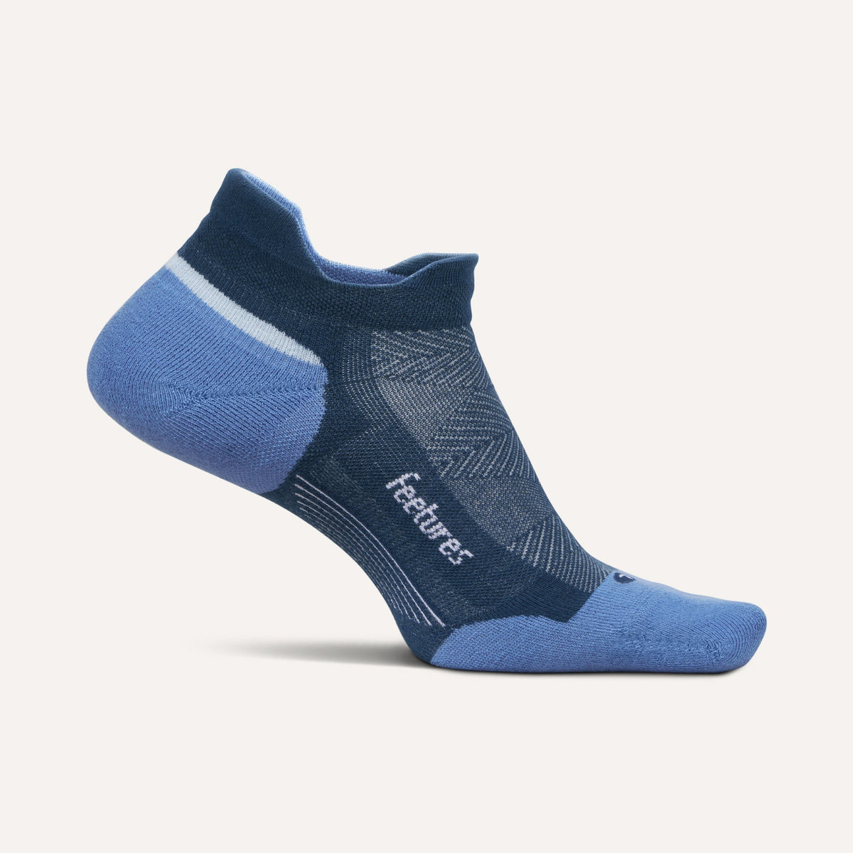Feetures Elite Max Cushion Tab Socks - Blue Wave