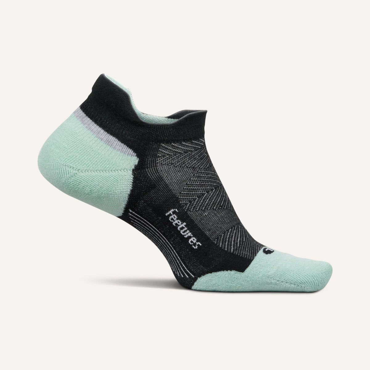 Feetures Elite Max Cushion Tab Socks - Mint Chip