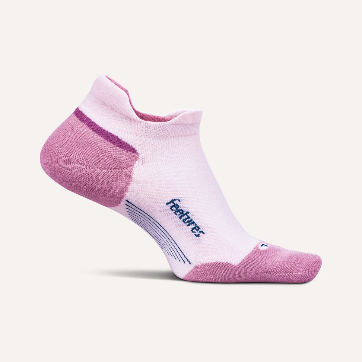 Feetures Elite Max Cushion Tab Socks - Pink Salt