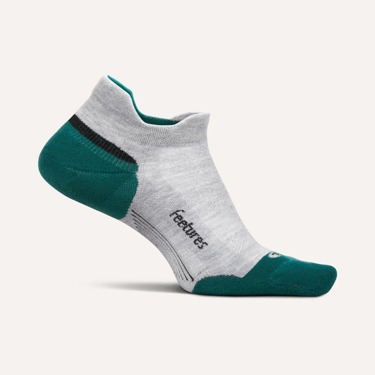 Feetures Elite Max Cushion Tab Socks - Stone Ivy