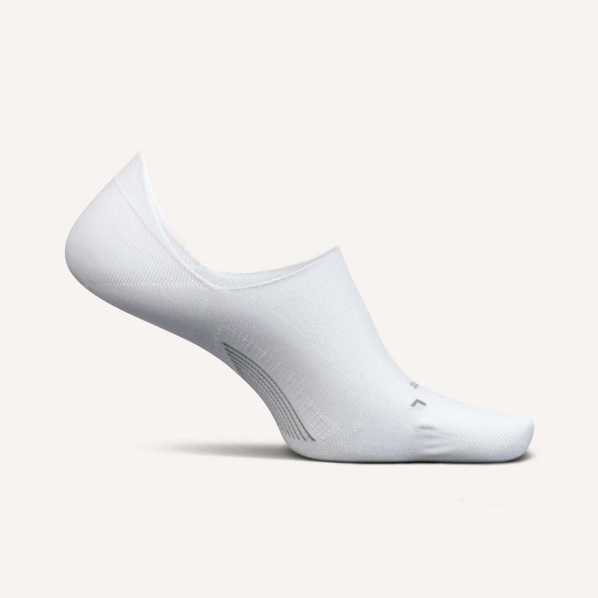 Feetures Elite Ultra Light Invisible Socks - White