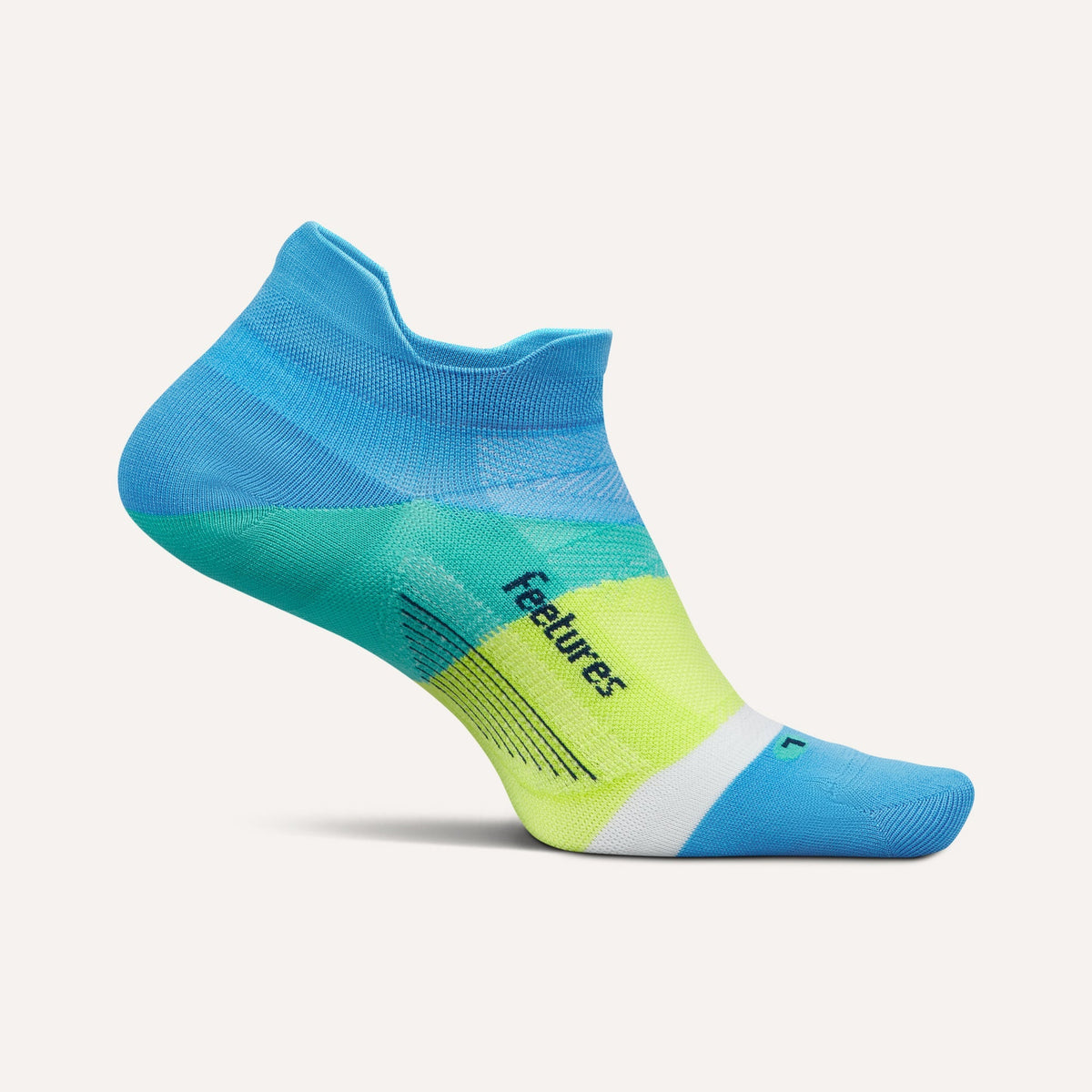 Feetures Elite Ultra Light Tab Socks - Arctic Blue