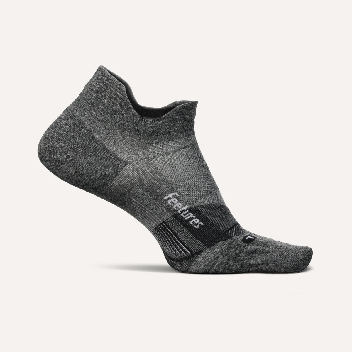 Feetures Elite Ultra Light Tab Socks - Gray