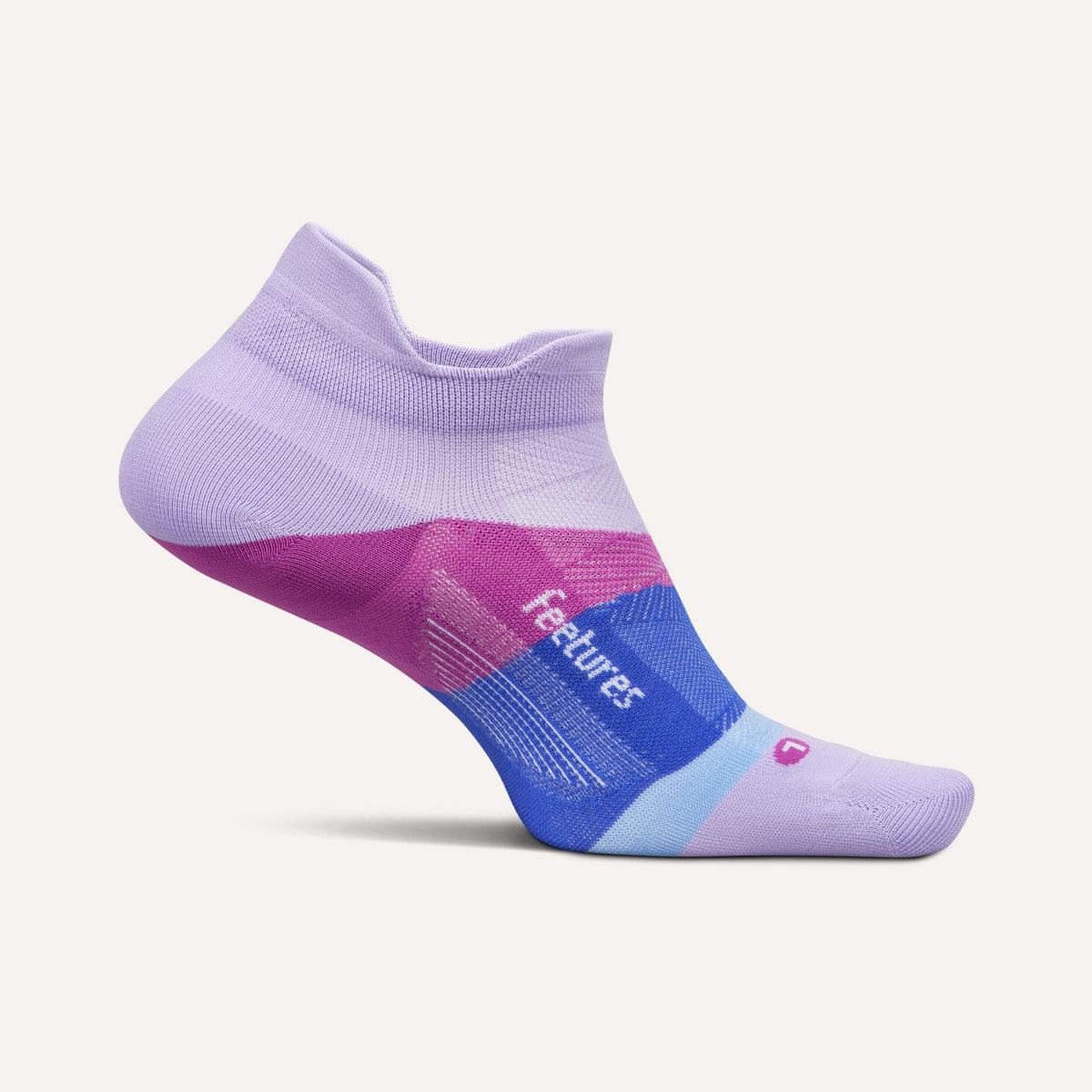 Feetures Elite Ultra Light Tab Socks - Wild Bloom