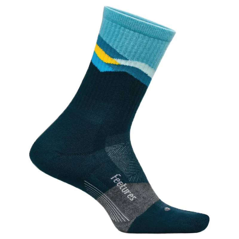 Feetures Trail Max Cushion Mini Crew - Mountain High Blue