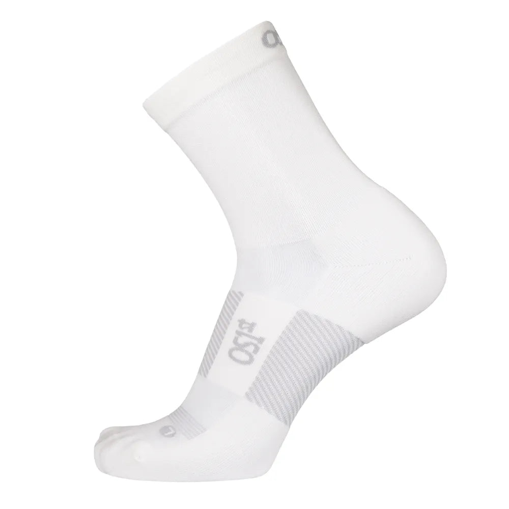 Thin Air Performance Socks | 3/4 Crew in White