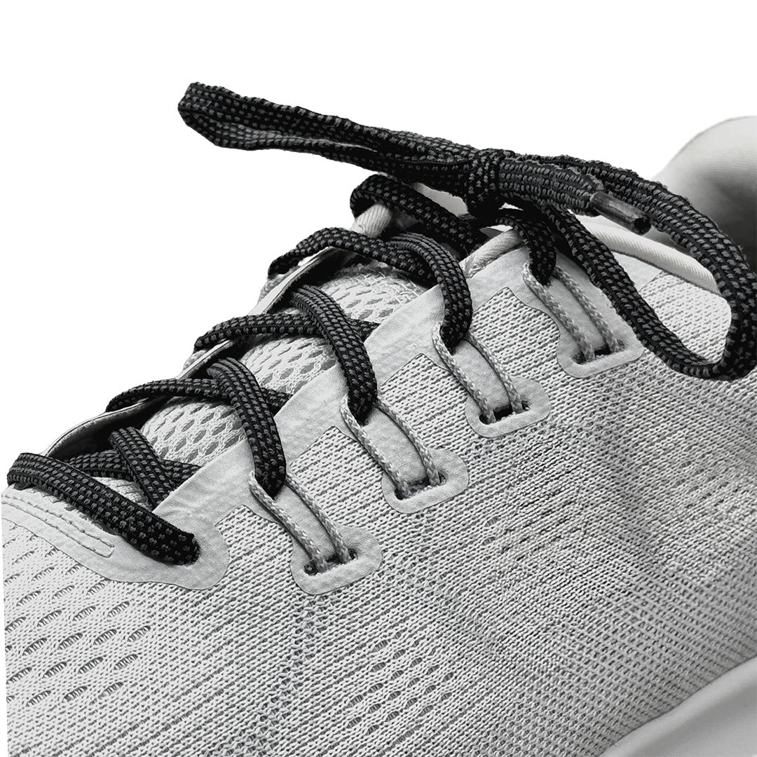 Caterpy Air Elastic Shoelaces - Air 2.0 - Smokey Black - Standard: 45in (114cm)