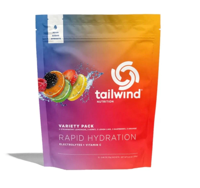 Tailwind Rapid Hydration variety pack with Strawberry Lemonade, Berry, Lemon Lime, Raspberry and Orange
