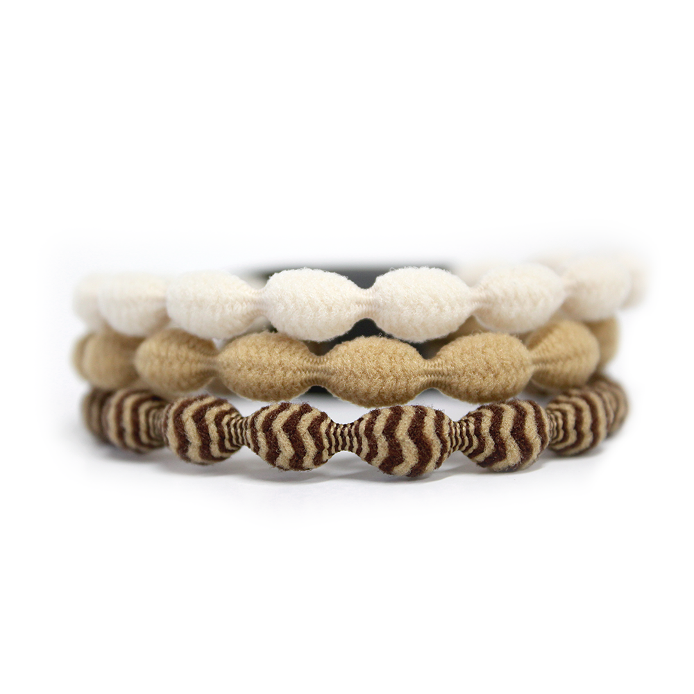 Caterpy No-Crease Hair Ties - 3-Pack - Blonde