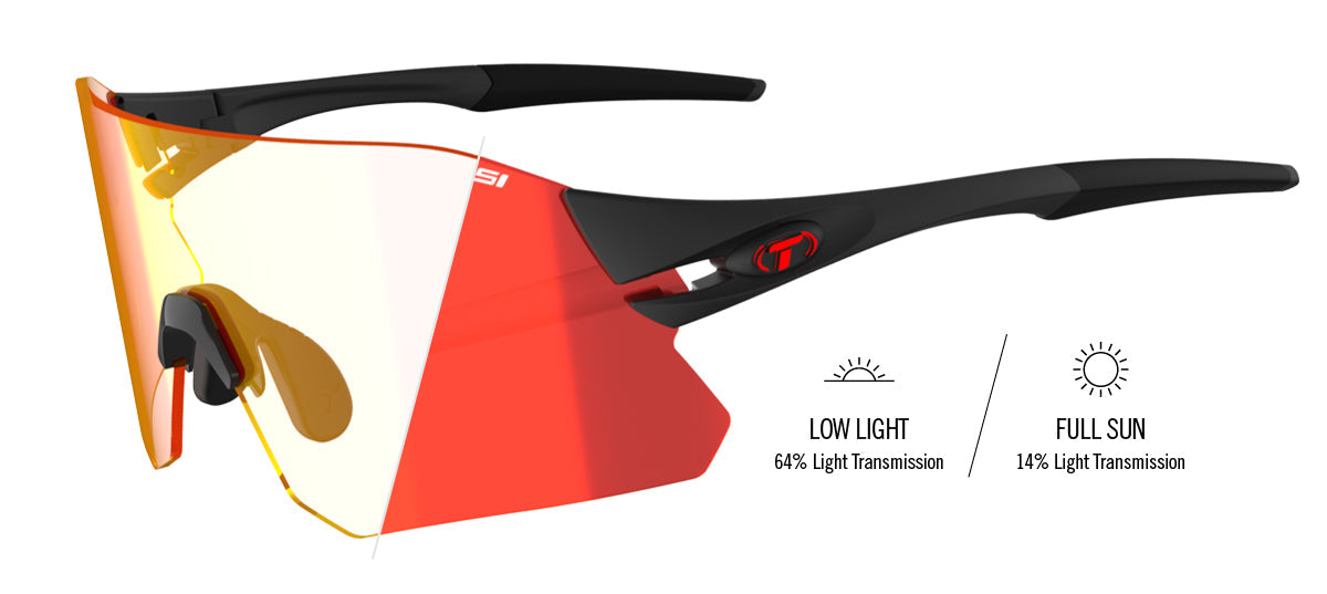 Tifosi Rail - Matte Black Frame - Clarion Red Fototec