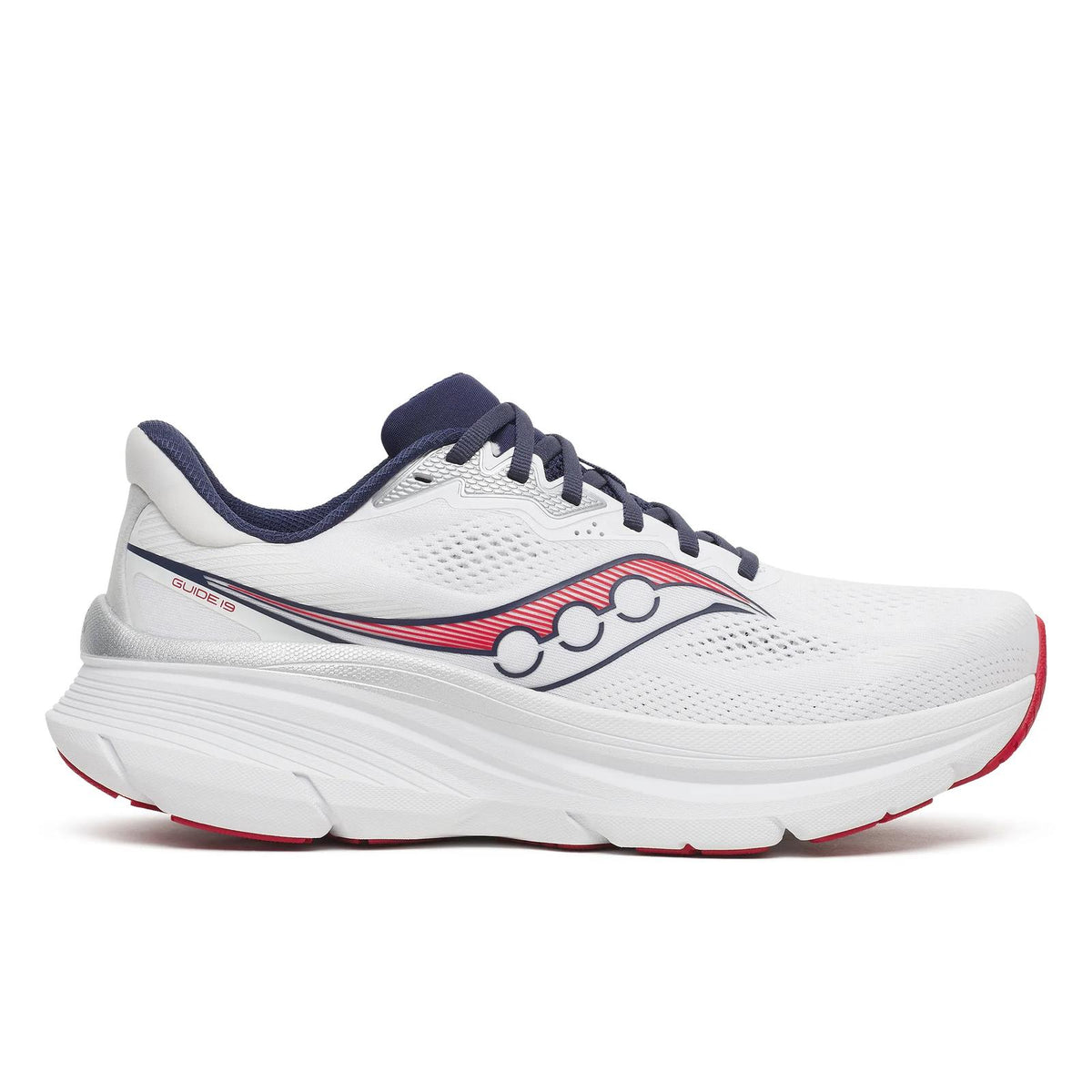 Men's Saucony Guide 19 - White/Silver